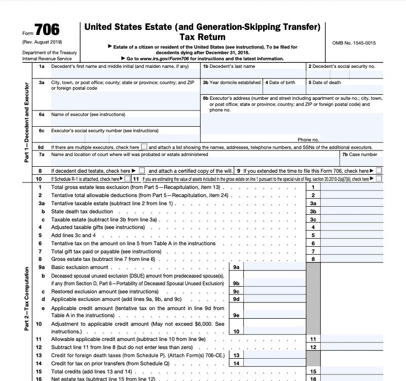 IRS Form 706