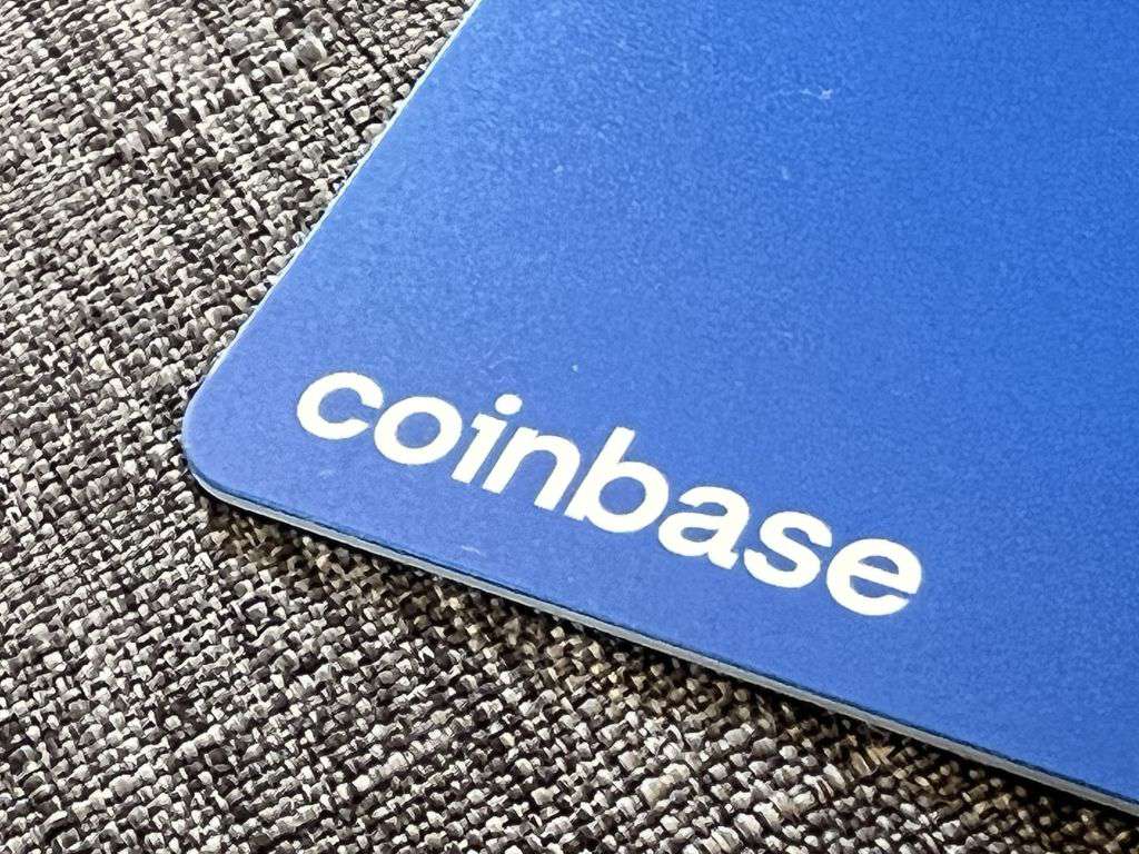 Coinbase credit card with logo