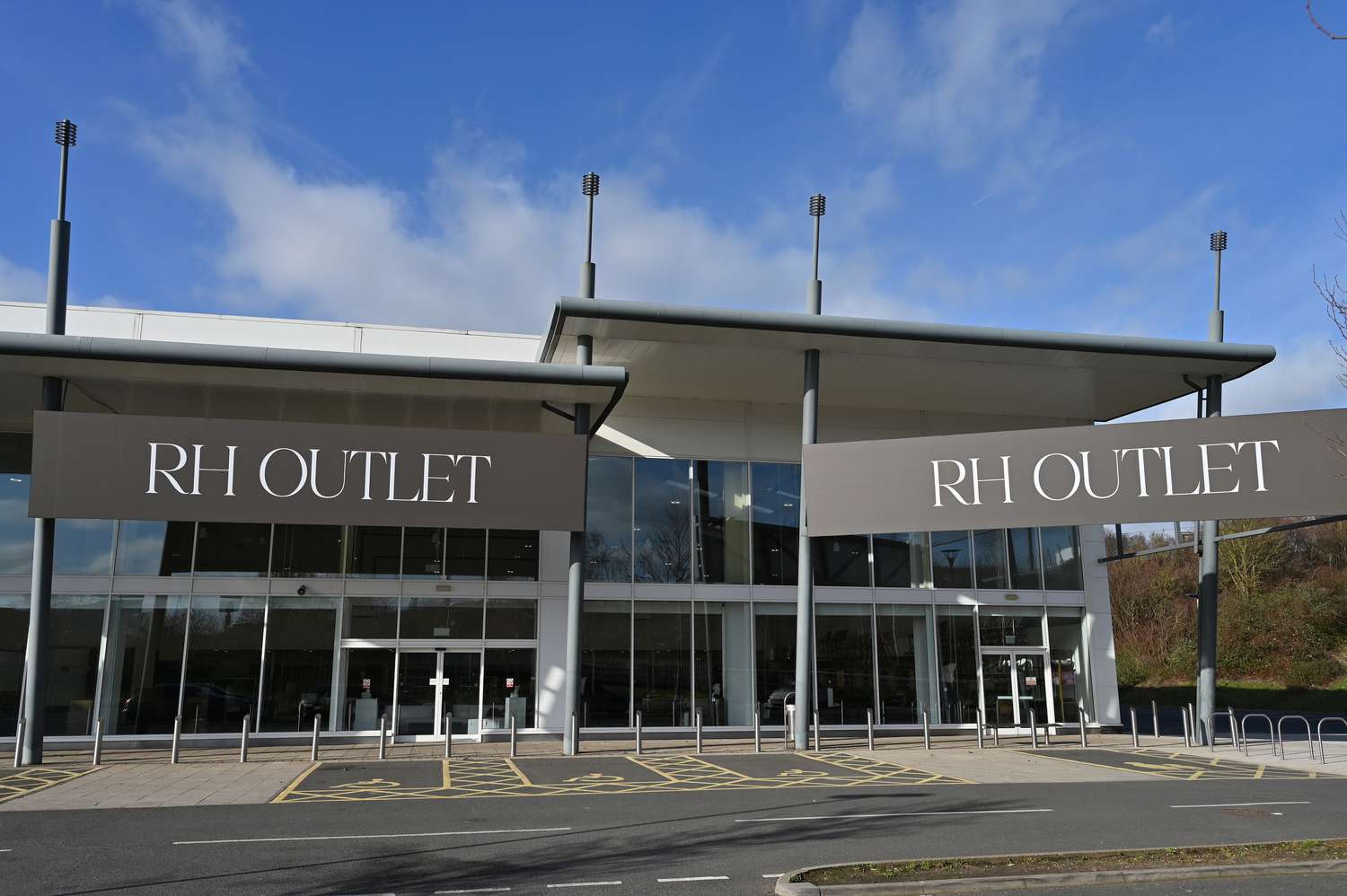 RH Outlet furniture retail store.