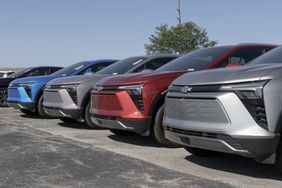 Chevrolet Blazer EV display at a dealership.