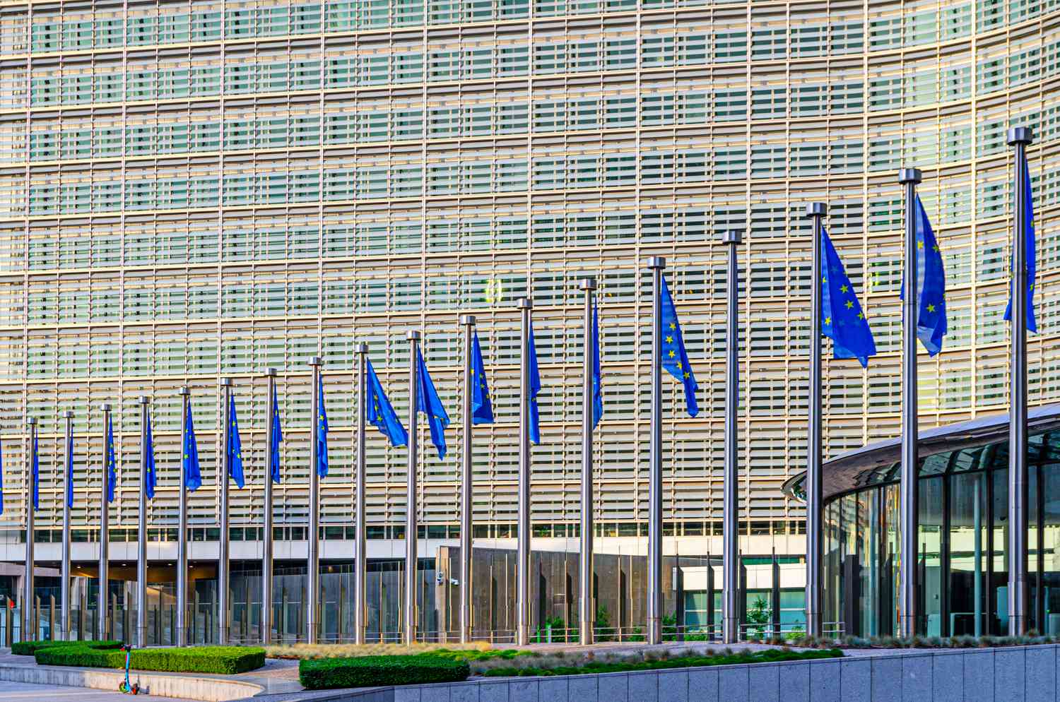 European Commission headquarters building in Brussels, Belgium. 
