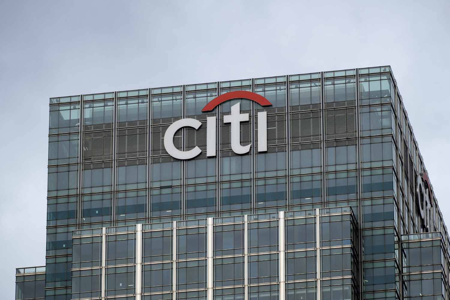 Citibank building in Canada Square.