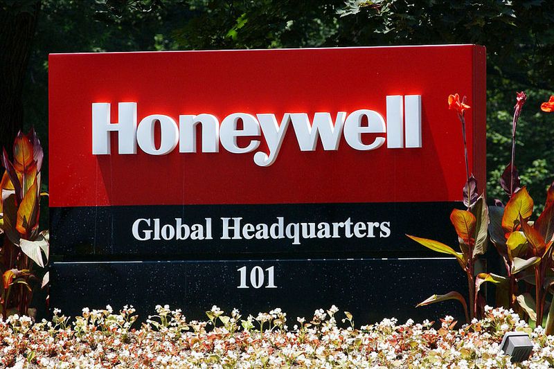 Honeywell sign at its global headquarters