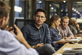 Young business people