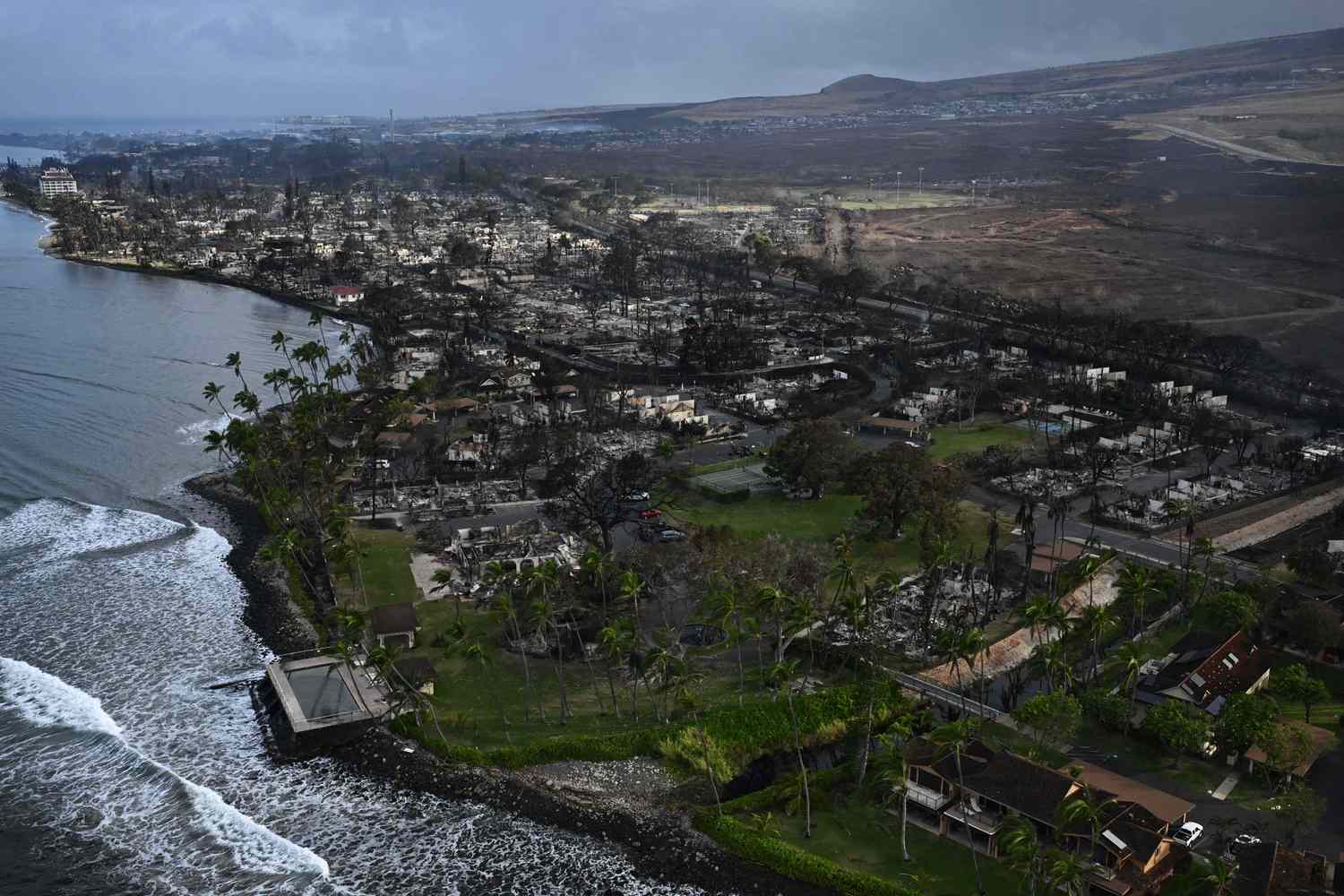 Maui Wildfires Aerial View (08/10/2023)
