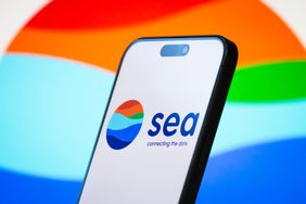 Sea Limited logo on a smartphone screen
