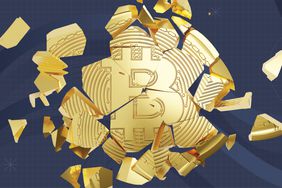 Illustration of broken bitcoin token