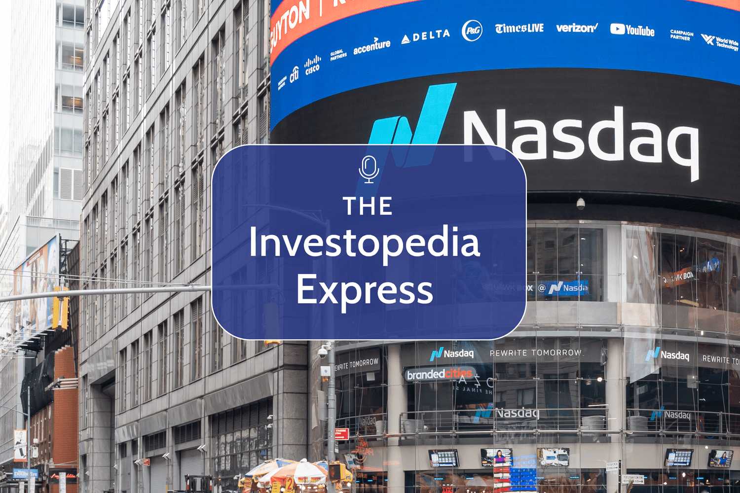 Image of the Nasdaq building in New York City 