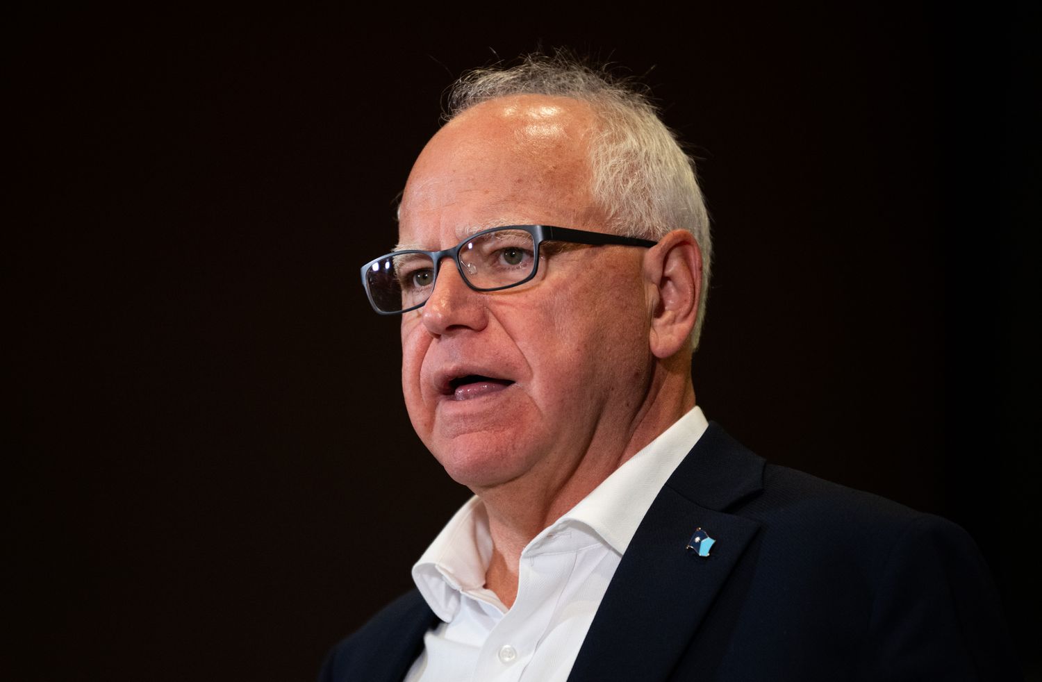 Minnesota Governor Tim Walz speaks during a press conference
