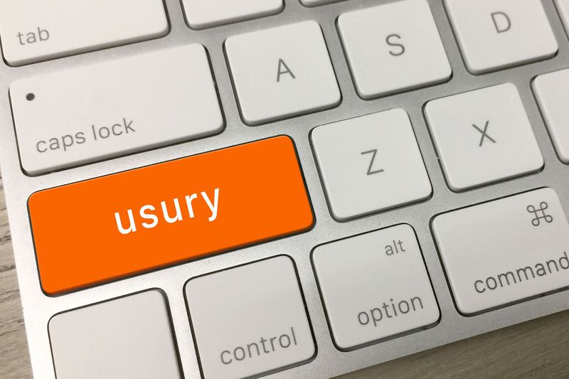 Usury key -- computer keyboard