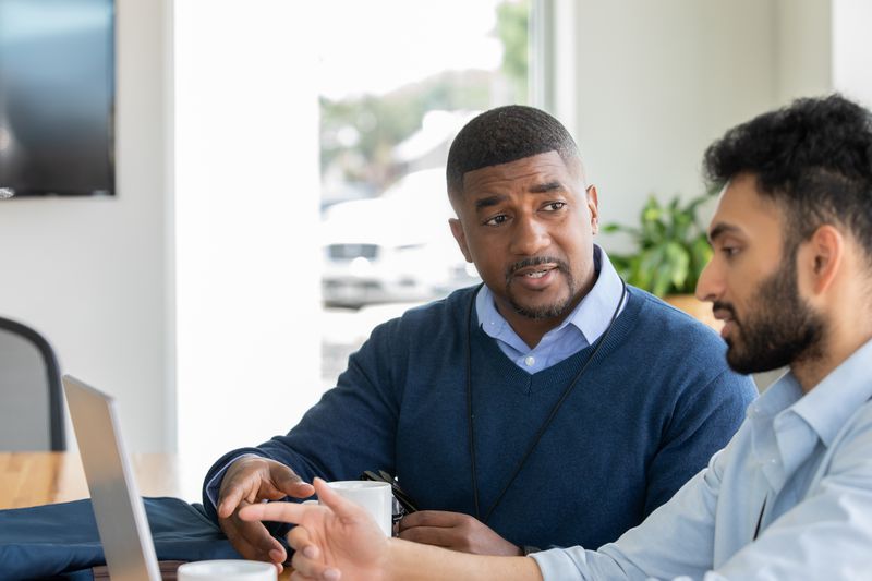 Lender discusses loan modification with a client