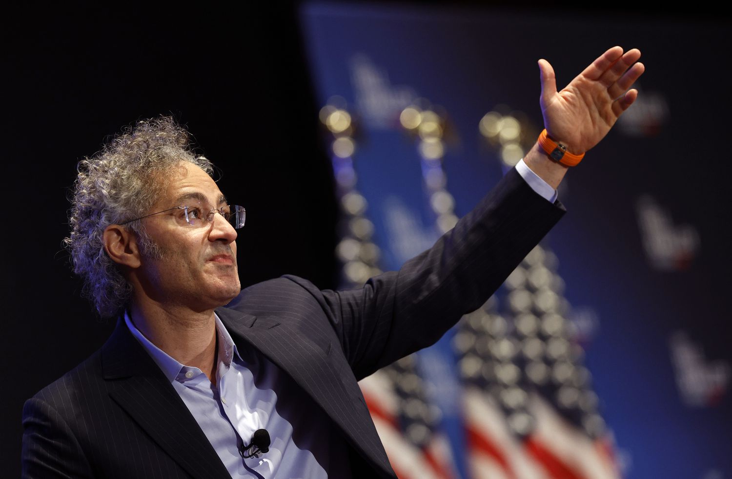 Palantir CEO Alex Karp speaks at the Hill & Valley Forum in Washington, D.C., on April 30, 2025.