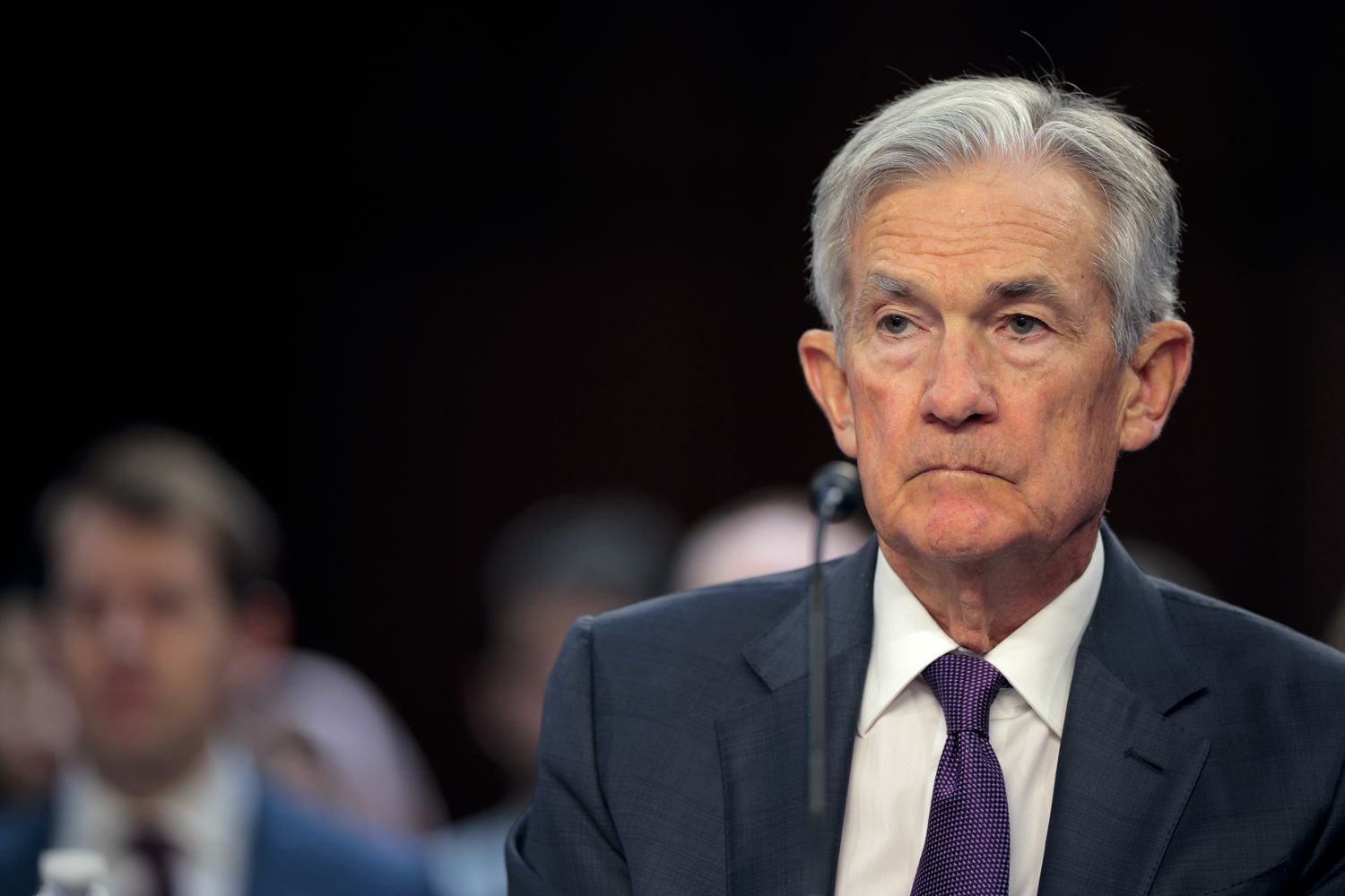 Federal Reserve Chair Jerome Powell testifies before the Senate Banking Committee in the Hart Senate Office Building on Capitol Hill on February 11, 2025 in Washington, DC.