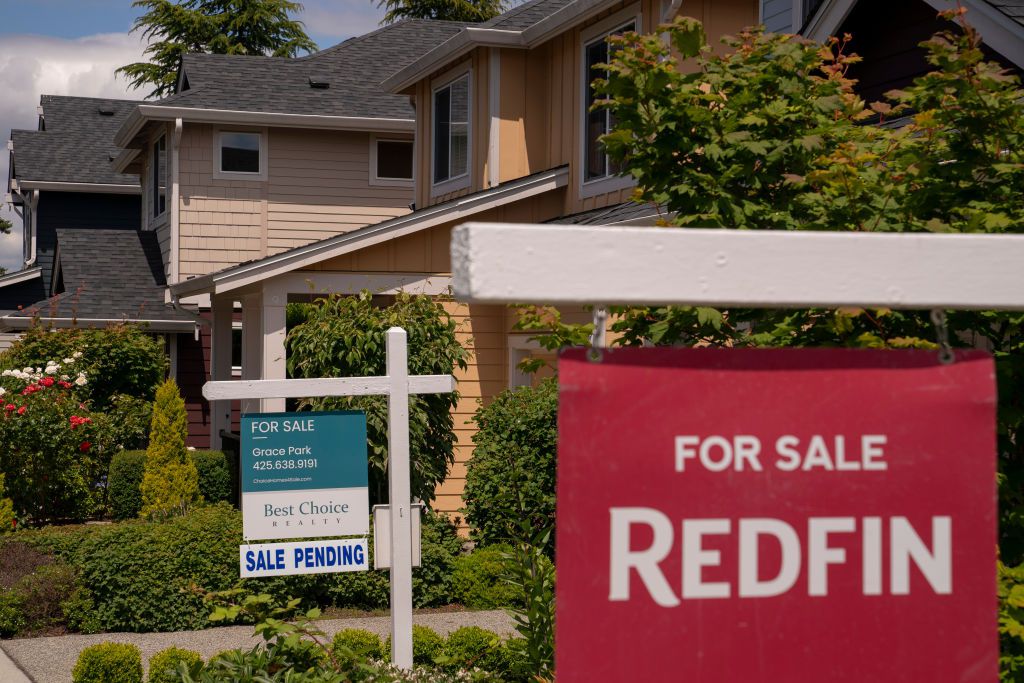 Homes for sale in the West Seattle neighborhood of Seattle, Washington, US, on Tuesday, June 18, 2024.