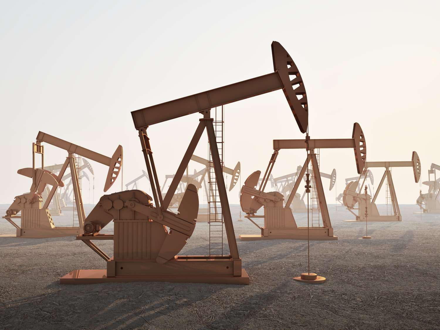 Oil derricks