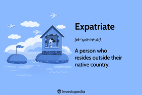 Expatriate: A person who resides outside their native country.