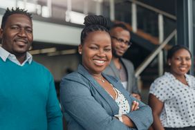 Group of professional black people