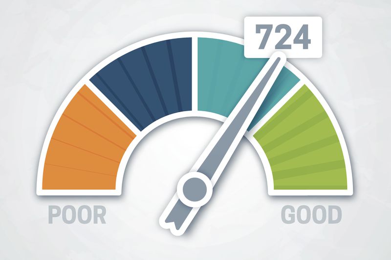 Credit score meter