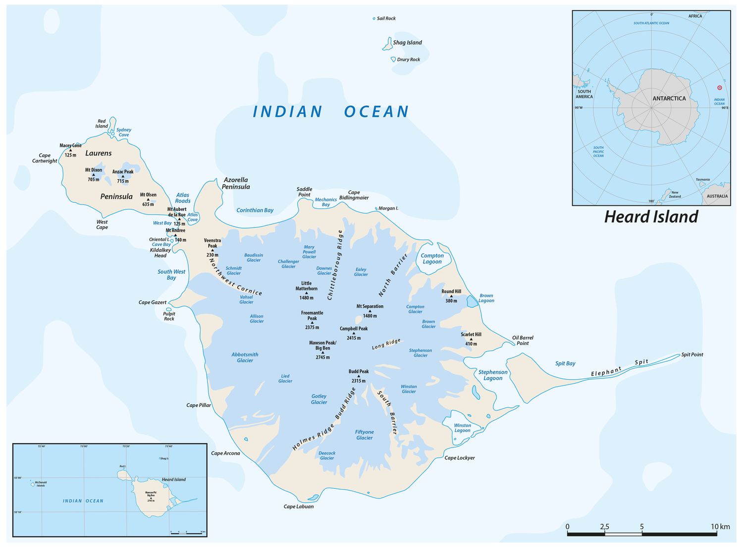 An image of the Heard Island and McDonald Islands