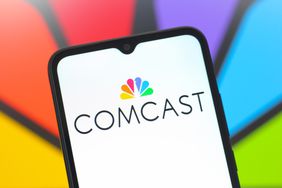 Comcast logo on a smartphone screen
