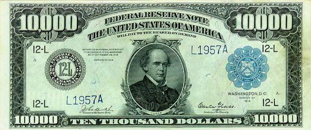 $10,000 bill
