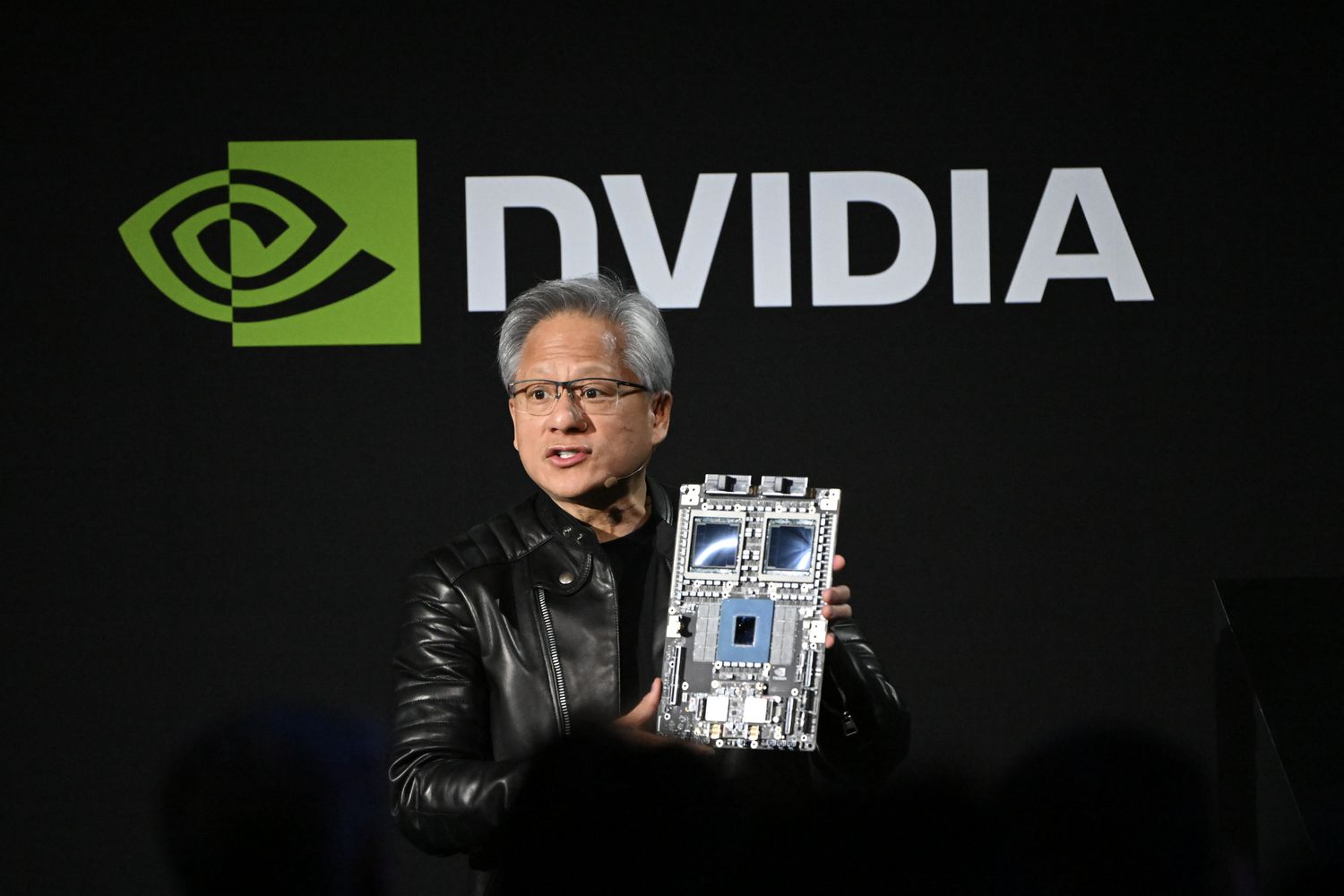 Nvidia CEO Jensen Huang in Japan in November. 