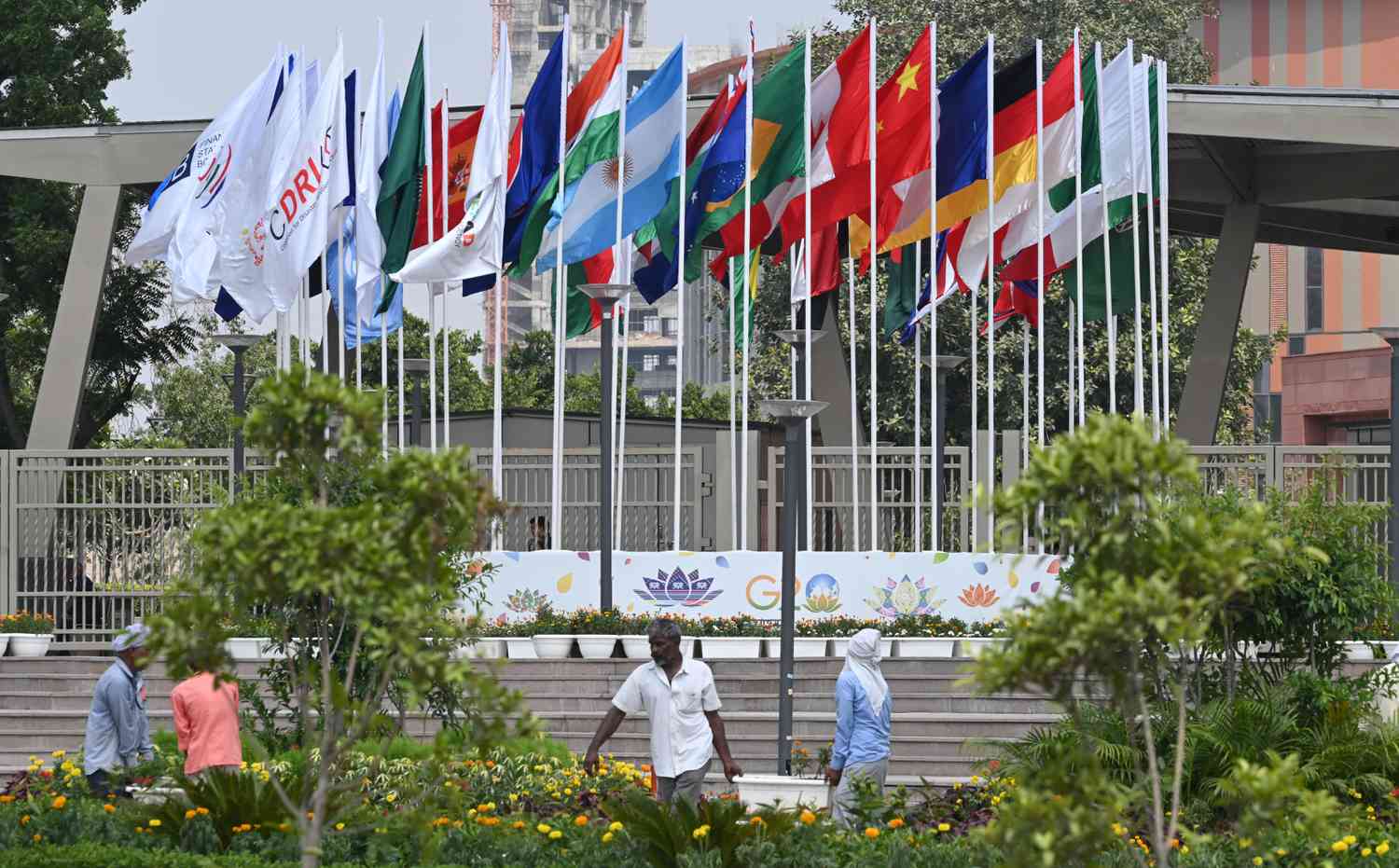 Preparations ahead of the 18th G20 Summit in New Delhi, India.