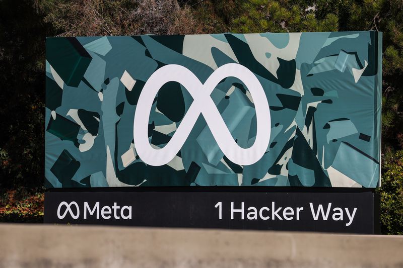 Sign at Meta's headquarters. 