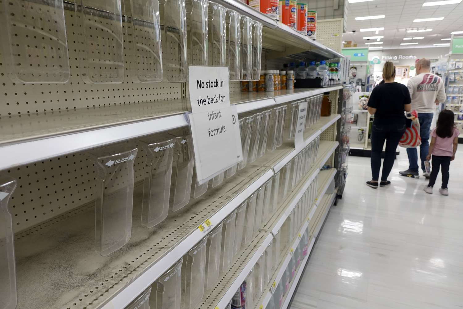 Empty shelves in a New York City store in 2022. 