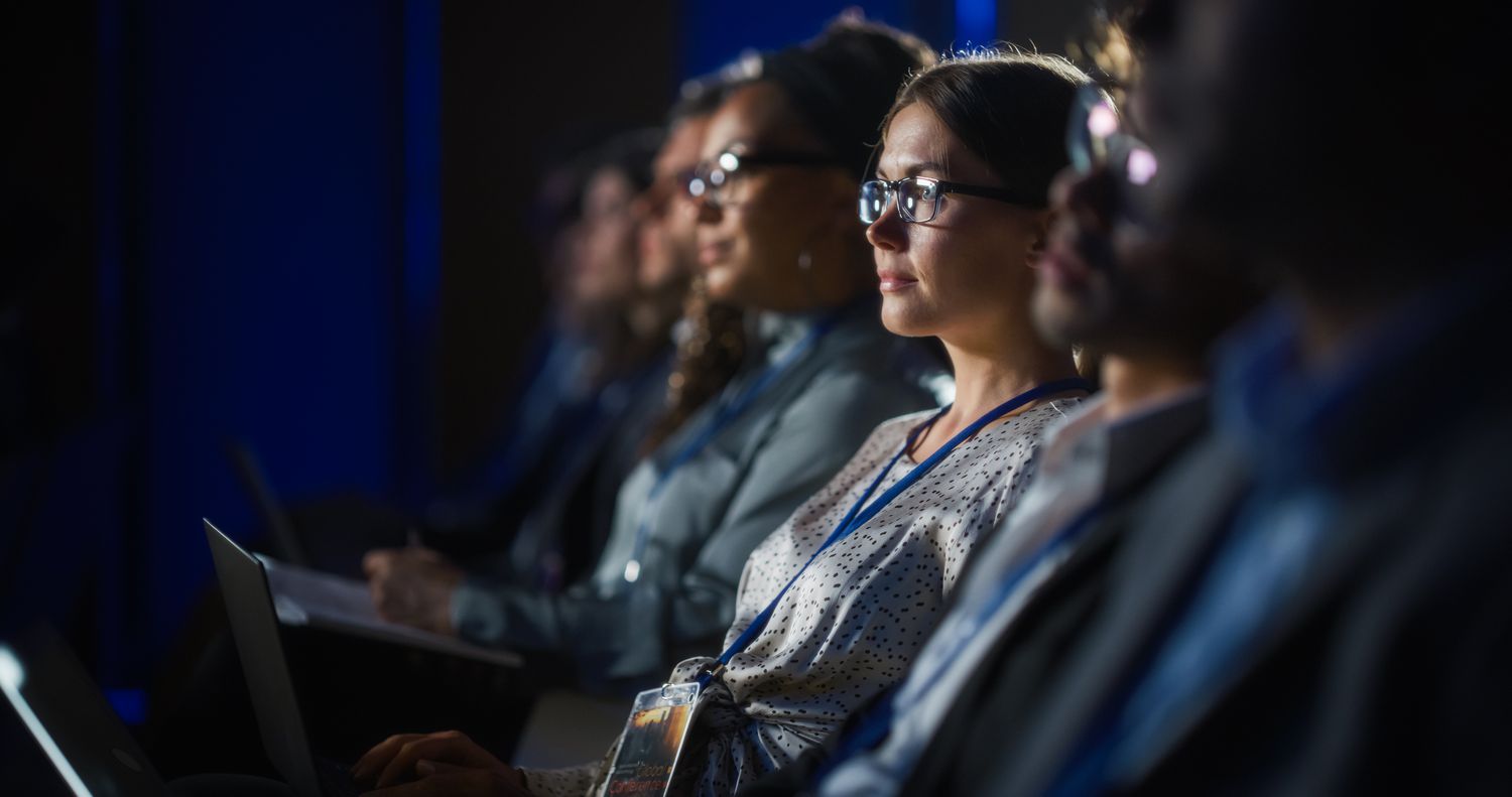 College students attending a lecture