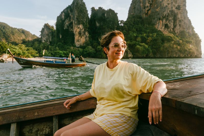 woman on vacation