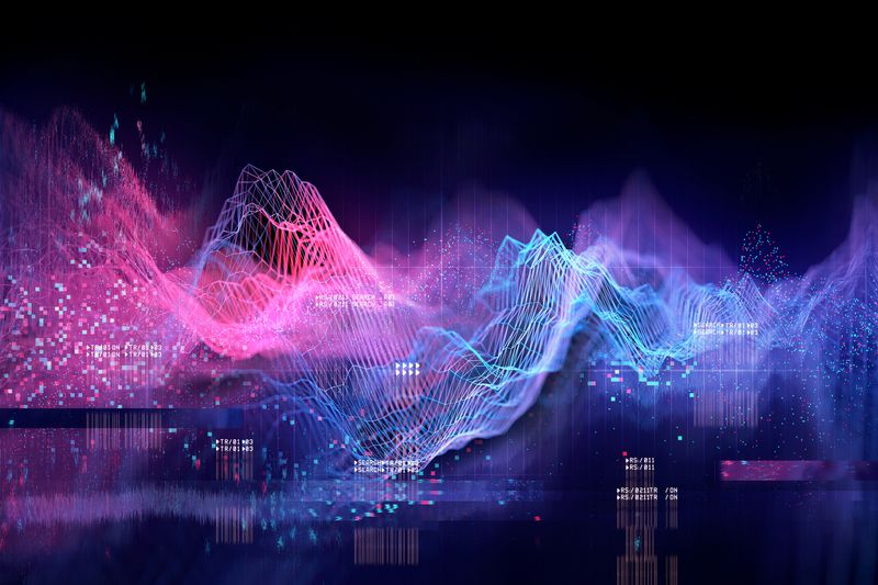 Technical Futuristic Graph