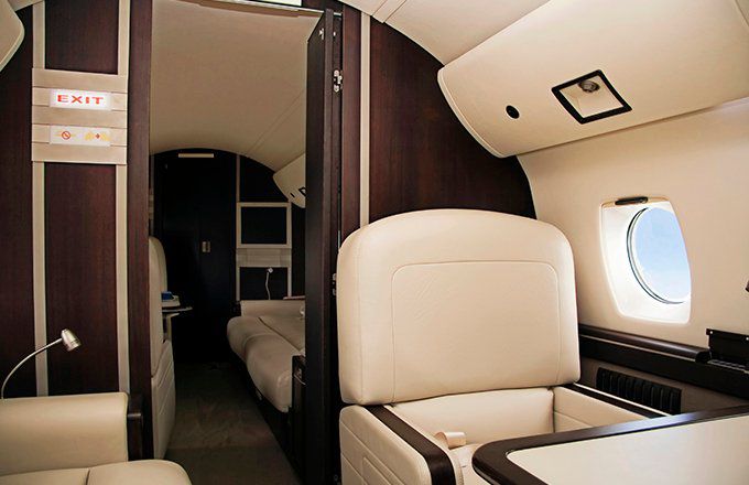 First class airline seat