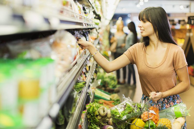 Woman Shopping for Groceries