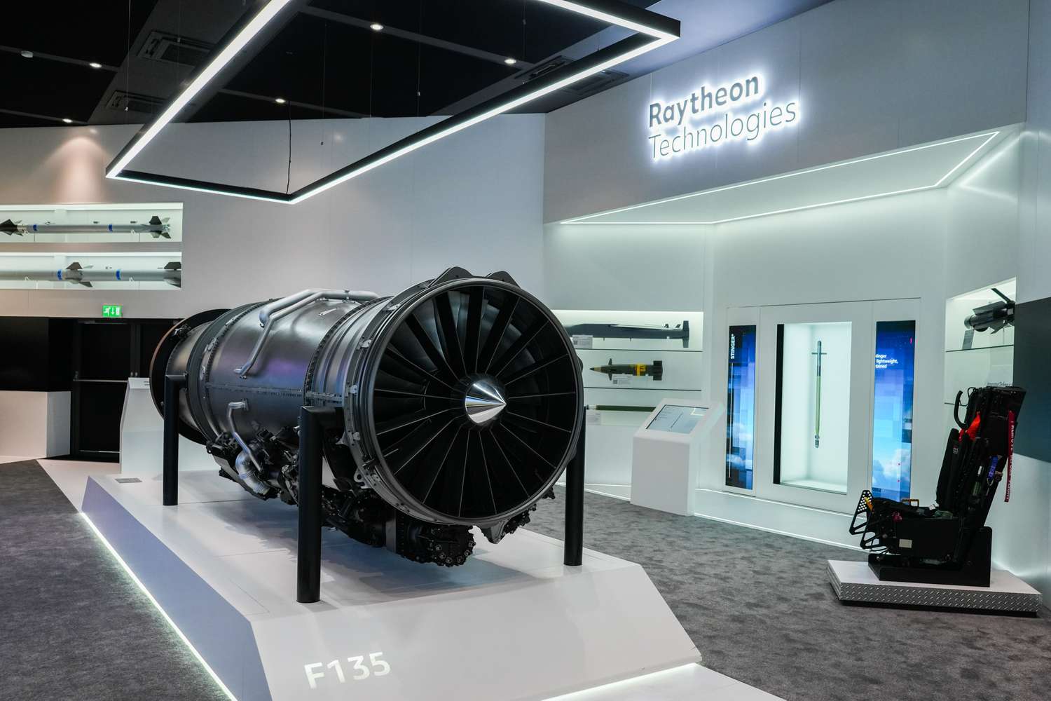 A Raytheon Technologies Corp. F135 advanced fighter engine