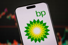 BP logo on a smartphone screen