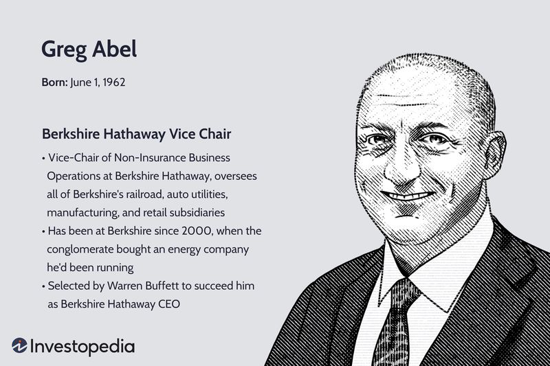 An illustration of Greg Abel, Berkshire Hathaway vice chair