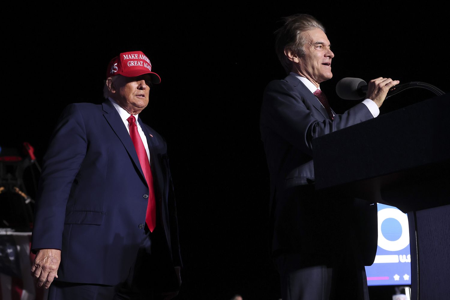Donald Trump and Dr. Mehmet Oz