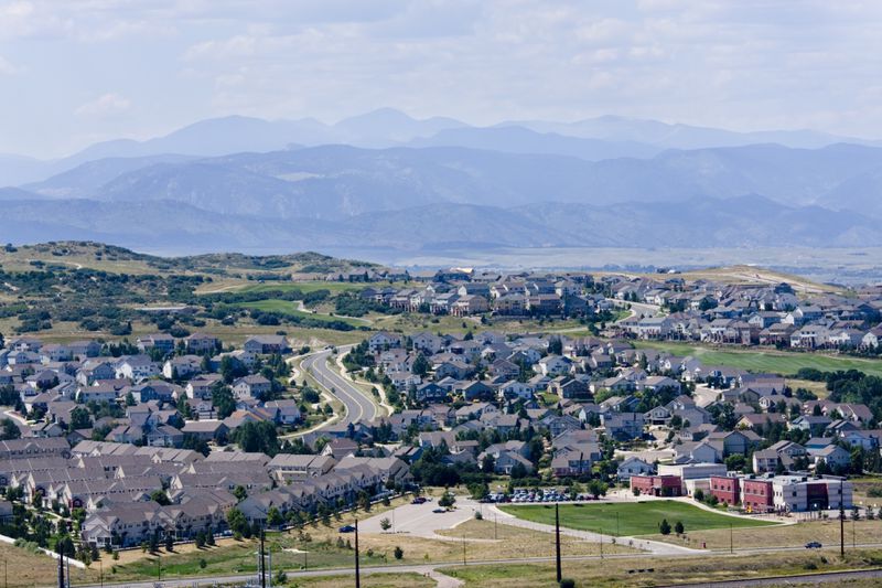 Views from Castle Rock park in Castle Rock, Colorado.