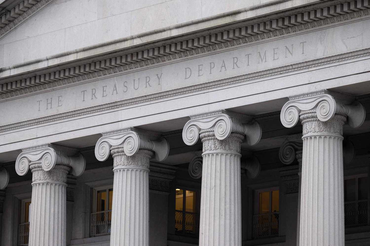 U.S. Treasury Department building in Washington, D.C. in January 2023