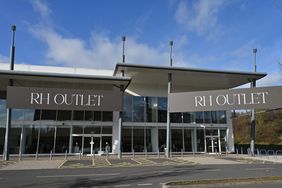 RH Outlet furniture retail store.
