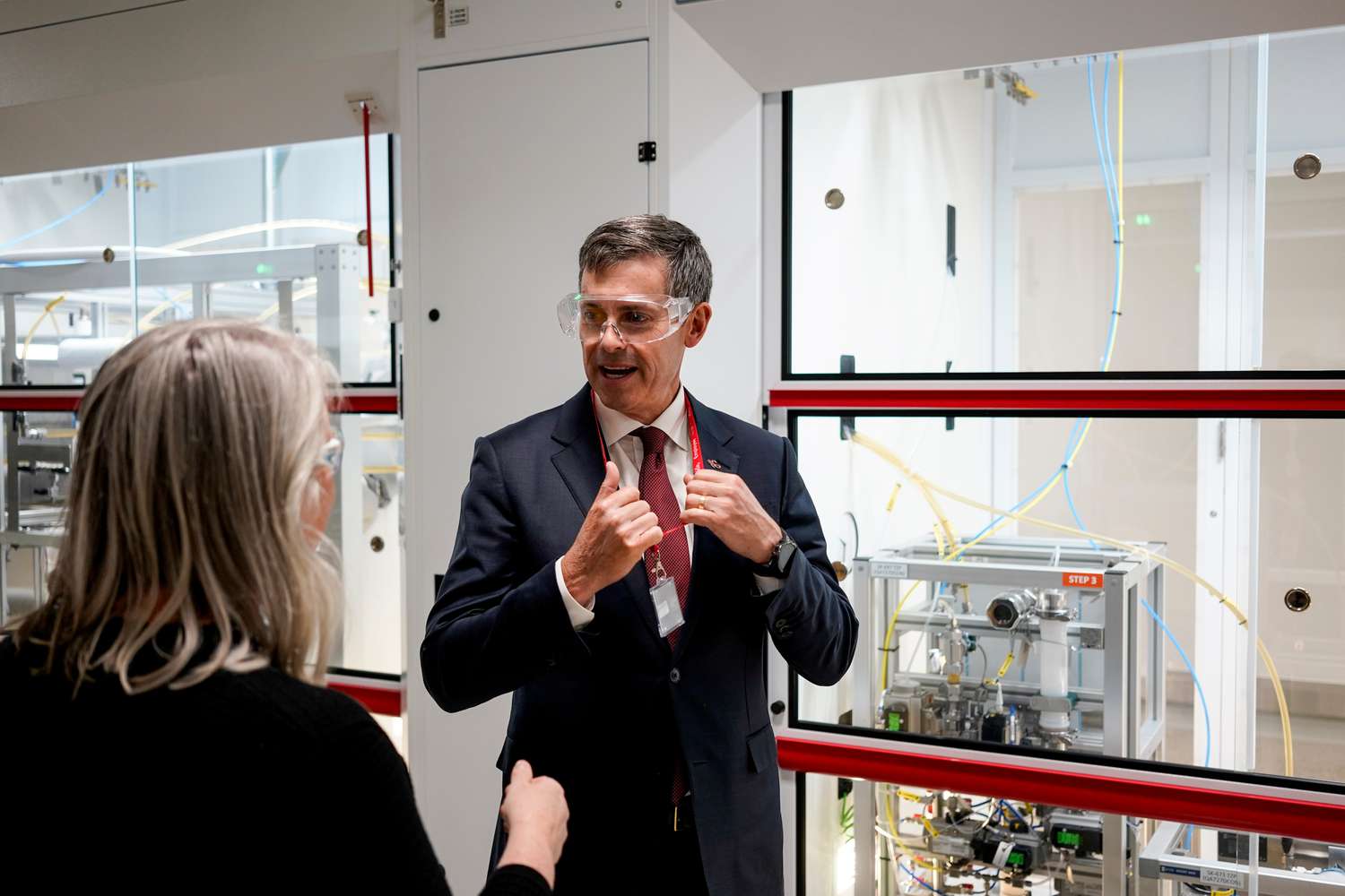 Eli Lilly CEO David Ricks at the company's manufacturing plant in Kinsale, Ireland on September 12, 2024.