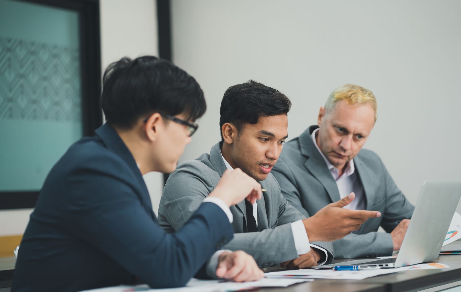 Asset managers selecting investment options for a structured investment vehicle.