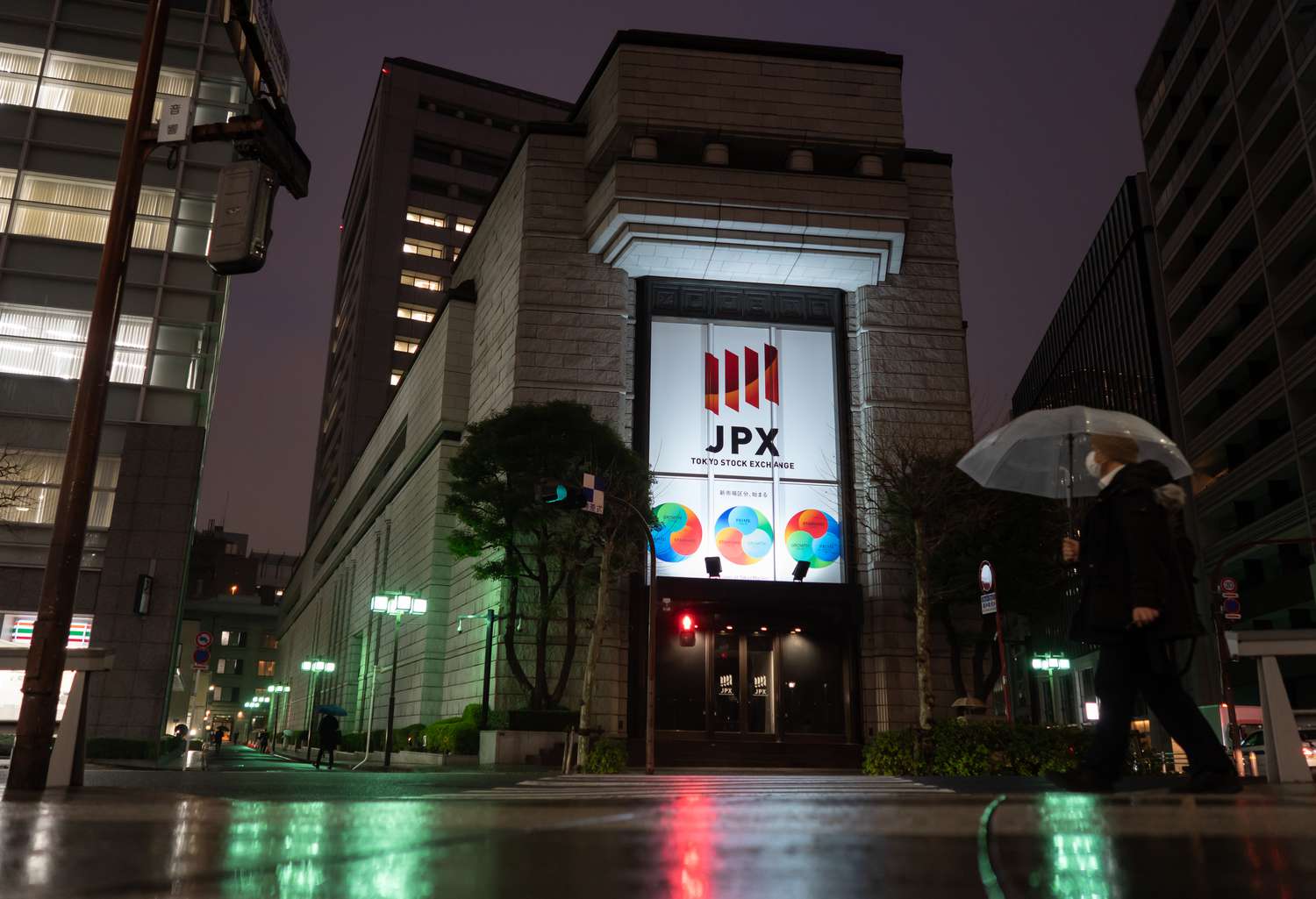 The Tokyo Stock Exchange pictured in February 2024.