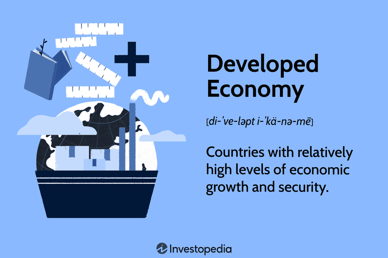 Developed Economy: Countries with relatively high levels of economic growth and security.