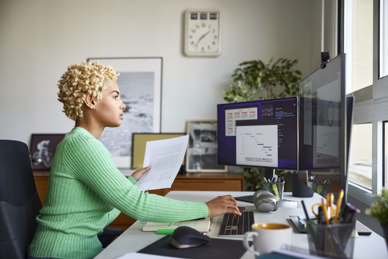 Woman at Desk