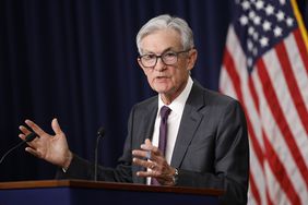 Federal Reserve Chairman Jerome Powell delivers remarks at a news conference following a Federal Open Market Committee (FOMC) meeting at the Federal Reserve on March 19, 2025 in Washington, DC.