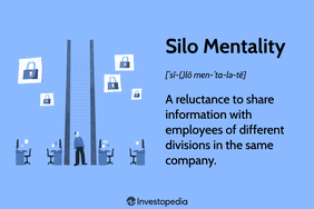 Silo Mentality: A reluctance to share information with employees of different divisions in the same company.