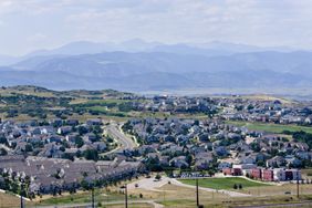Views from Castle Rock park in Castle Rock, Colorado.
