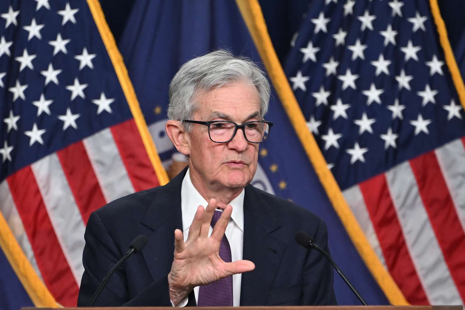 US Federal Reserve Chairman Jerome Powell speaks at a press conference after the Monetary Policy Committee meeting in Washington, DC, on December 18, 2024.